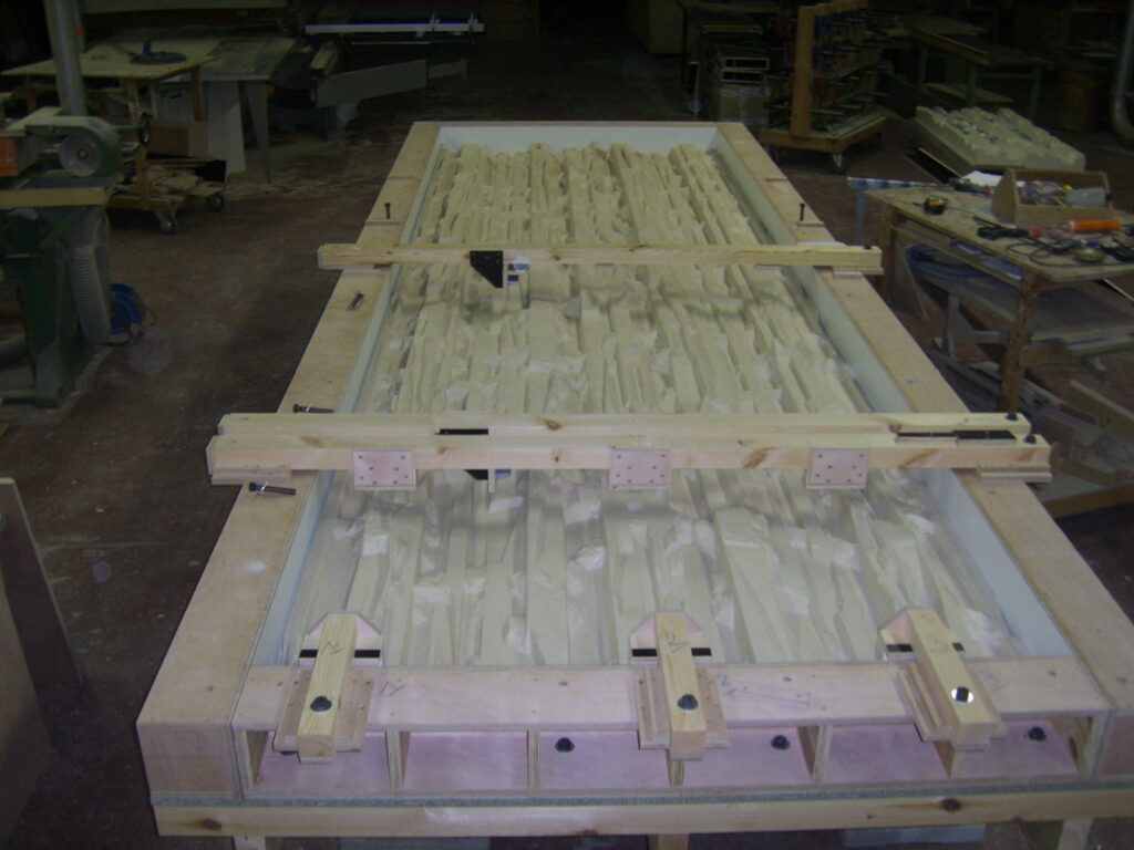 Moule de panneau structuré